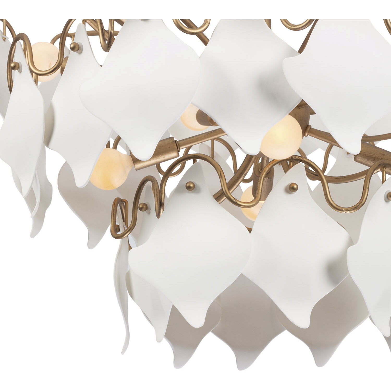 Manta 10 Light 32 inch Modern Gold Pendant Ceiling Light