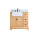 Franklin 36 X 22 X 35 inch Natural Wood Bathroom Vanity Cabinet