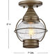 Cape Cod 1 Light 7 inch Burnished Bronze Outdoor Hanging