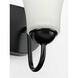 Classic 2 Light 13 inch Matte Black Bath Vanity Wall Light