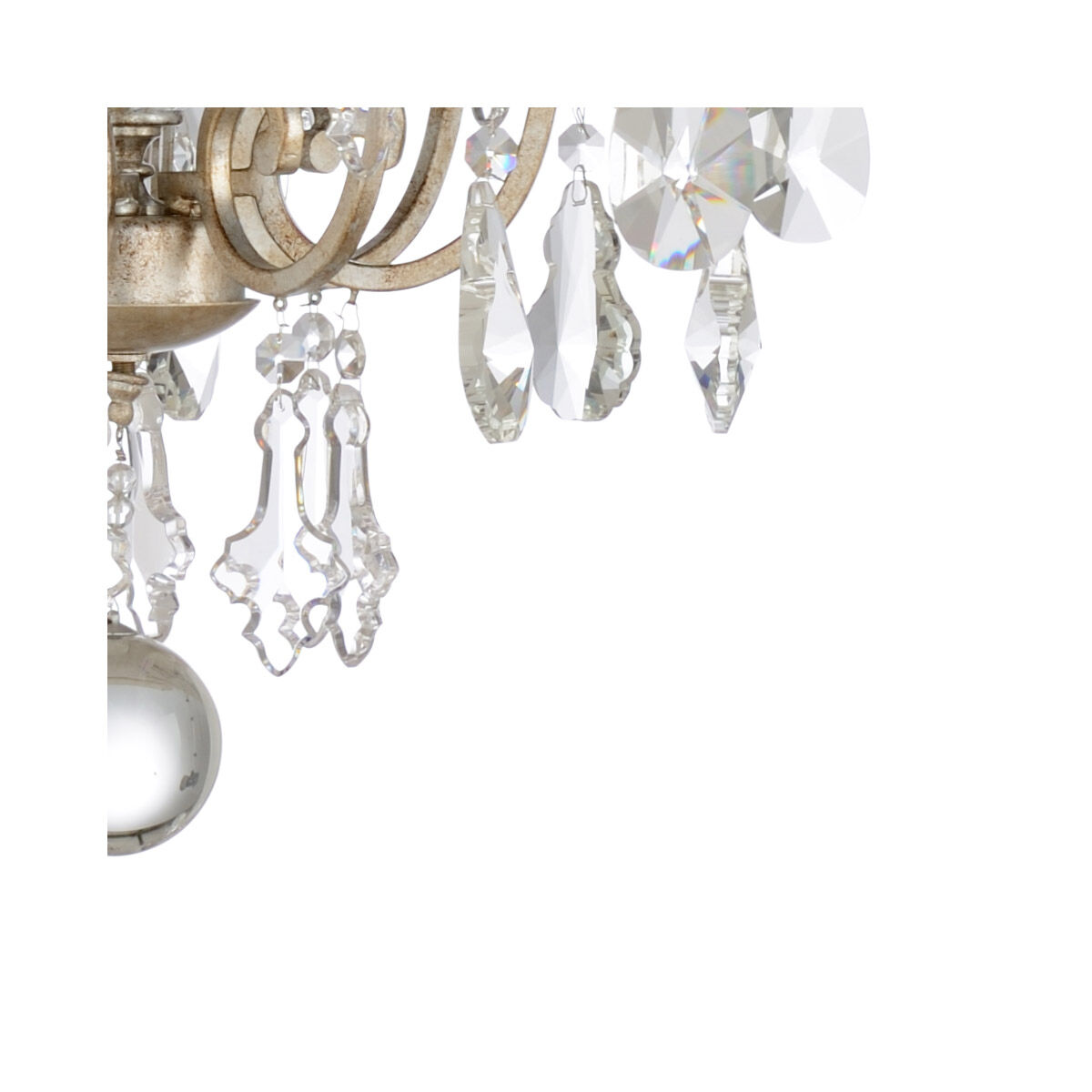 Wildwood 12 Light 34 inch Antique Silver Leaf/Clear Chandelier Ceiling Light, Large