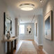 Chevron LED 19.69 inch Brushed Nickel Flush Mount Ceiling Light