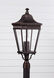 Cotswold Lane 3 Light 27.5 inch Grecian Bronze Outdoor Post Lantern, Large