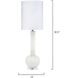 Studio 33 inch 60.00 watt White Table Lamp Portable Light