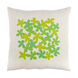 Little Flower 20 X 20 inch Grass Green and Lime Throw Pillow