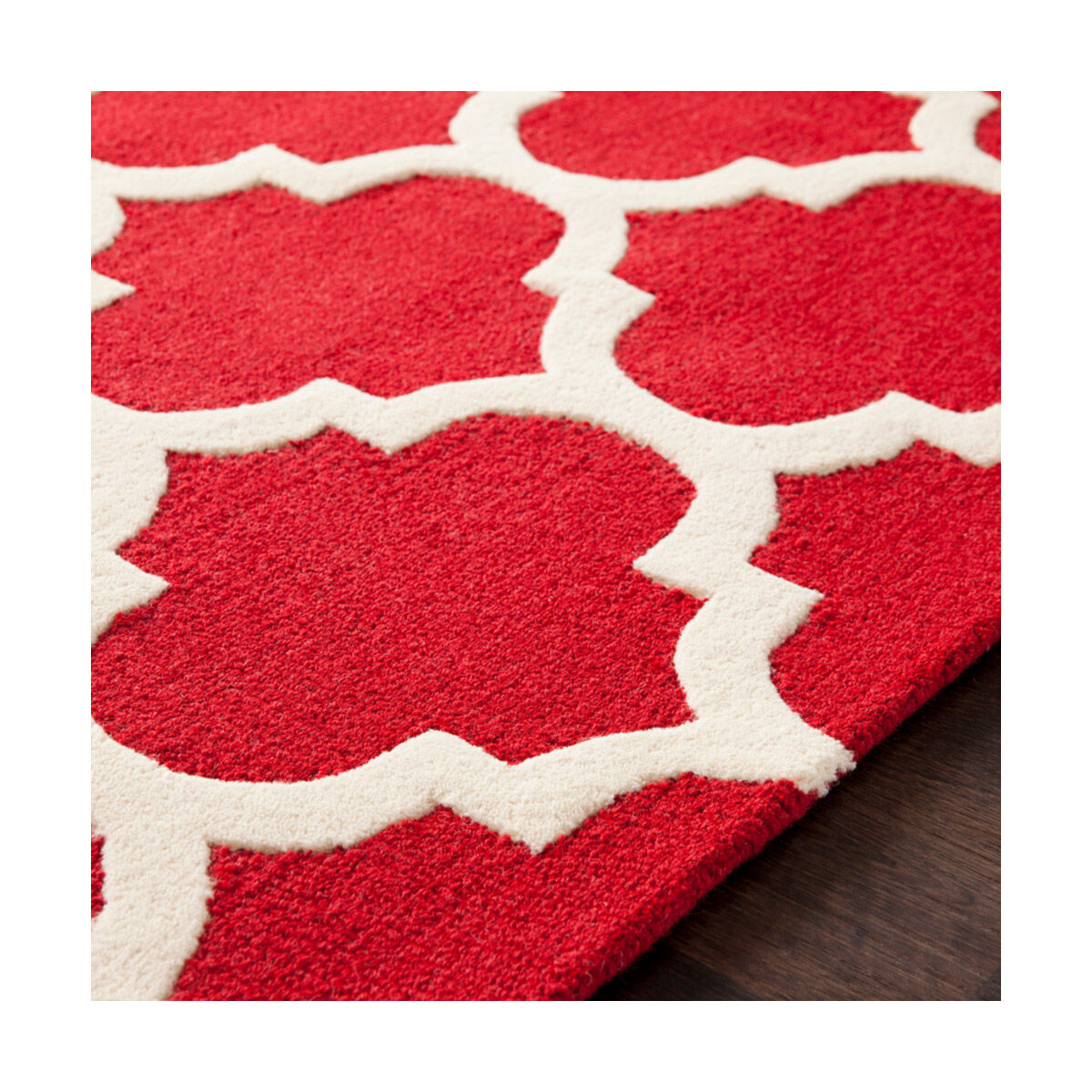 Pollack 144 X 27 inch Bright Red Indoor Runner, Runner