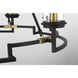 Hillstone 6 Light 30.25 inch Soft Brass And Sand Coal Chandelier Ceiling Light