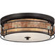 Laguna 3 Light 16 inch Renaissance Copper Outdoor Semi-Flush Mount, Naturals
