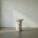 Nox 22 X 18 inch White Marble Side Table