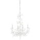Sea Breeze 4 Light 25 inch White/Cream Chandelier Ceiling Light, Small