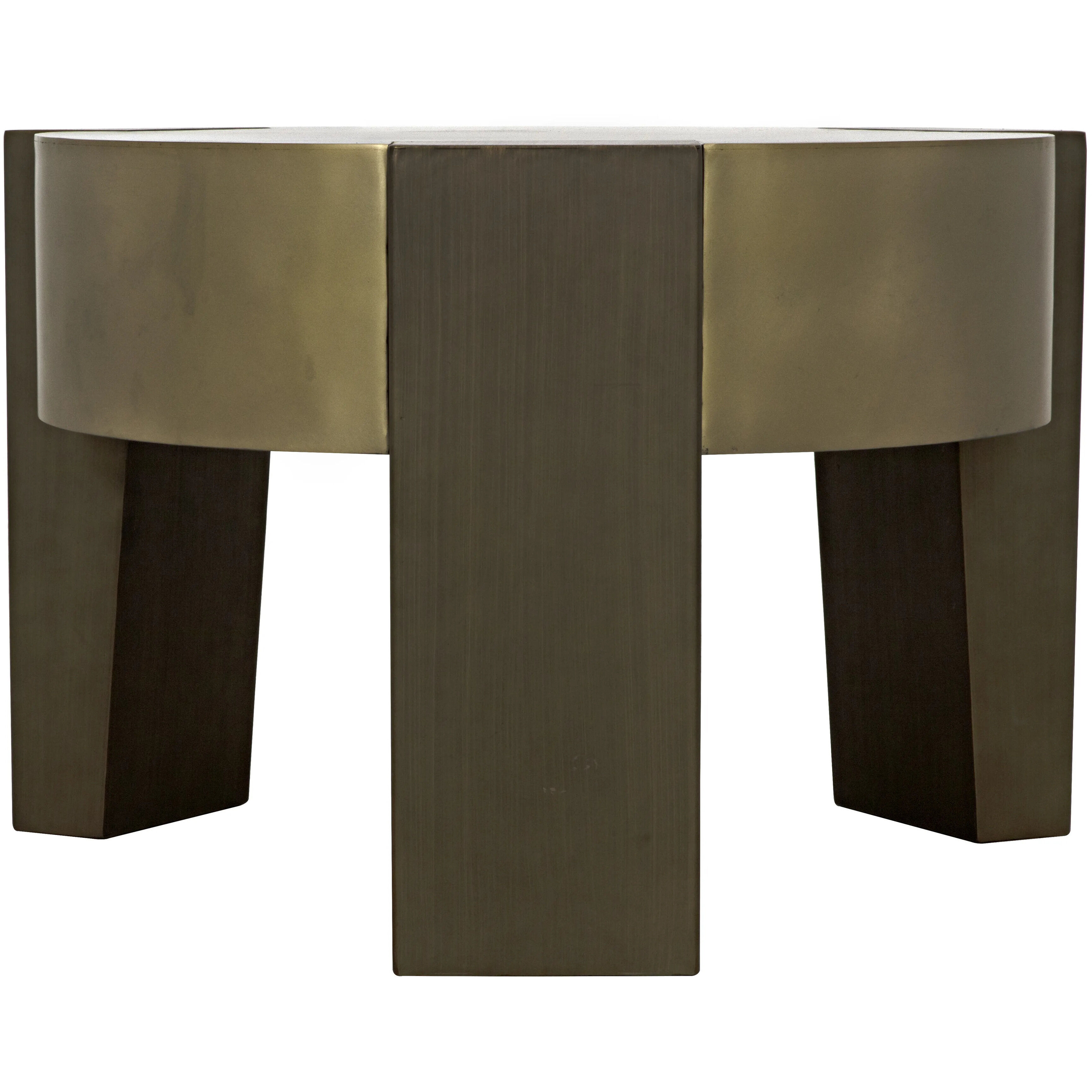 Carrusel 27.5 X 27.5 inch Antique Brass and Aged Brass Coffee Table