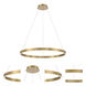 Lunar 32.25 inch Aged Brass Pendant Ceiling Light