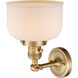 Franklin Restoration Large Bell LED 8 inch Brushed Brass Sconce Wall Light, Franklin Restoration