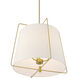 Vellinor 3 Light 20 inch Vintage Brass Pendant Ceiling Light