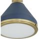 Doyle 1 Light 18.75 inch Natural Brass Pendant Ceiling Light