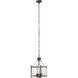 Glenn 4 Light 14 inch Bronze and Oil Rubbed Bronze Chandelier Ceiling Light, Small