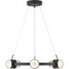 Biscayne LED 28 inch Matte Black Chandelier Ceiling Light