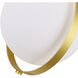 Da Vinci LED 8 inch Brass Mini Pendant Ceiling Light