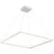 Piazza Pendant Ceiling Light in White