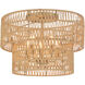 Bungalow Heaven 5 Light 20 inch Soft Brass Flush Mount Ceiling Light