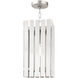 Greenwich 1 Light 8 inch Brushed Nickel Outdoor Pendant Lantern
