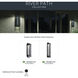 River Path LED 23 inch Textured Black Outdoor Wall, Large