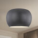 Croft LED 13.5 inch Black and White Flush Mount Ceiling Light