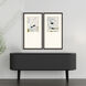 Zen Interactions Gray and Blue and Green and Multi Framed Art
