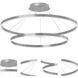 Circulo LED 32 inch Silver Chandelier Ceiling Light, Tiered