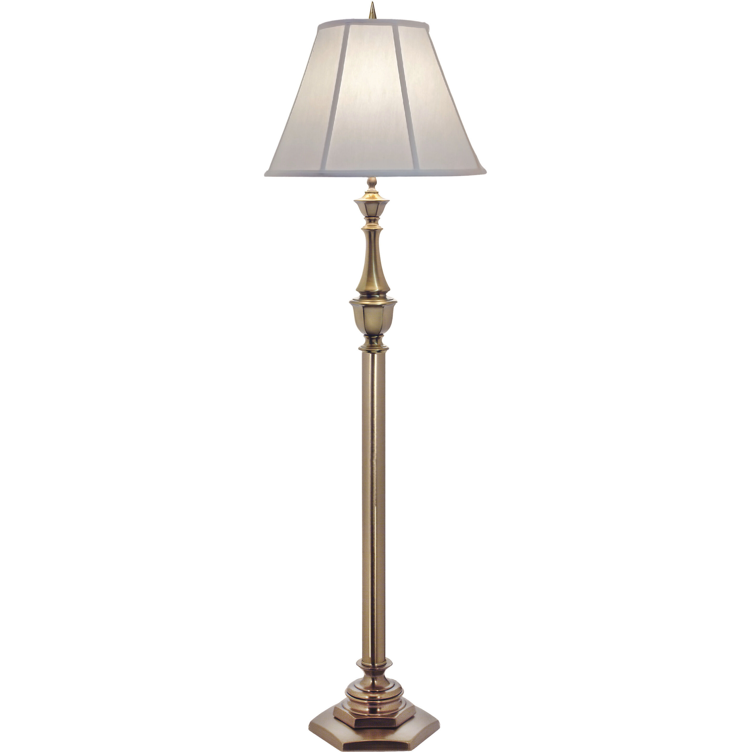 Ellie 63 inch 150 watt Antique Brass Floor Lamp Portable Light