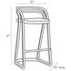 Harrington Moth Gray Bar Stool