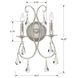 Ashton Bath Wall Light in Clear Swarovski Strass, Olde Silver