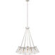 kate spade new york Thoreau 19 Light 34 inch Polished Nickel and Cream Chandelier Ceiling Light, Large