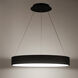 Corso LED 31.5 inch Black Pendant Ceiling Light, dweLED