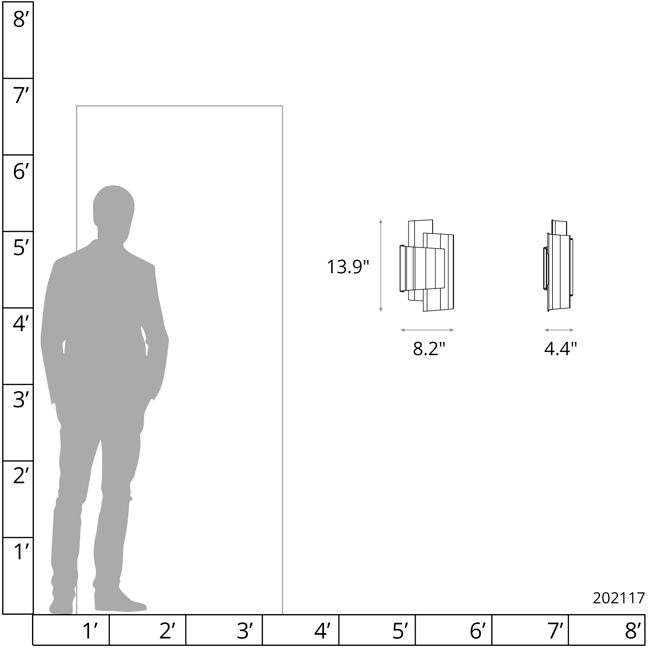 Zen Sconce Wall Light in Ink