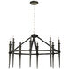 Blackthorn 8 Light 36.5 inch Aged Bronze Chandelier Ceiling Light