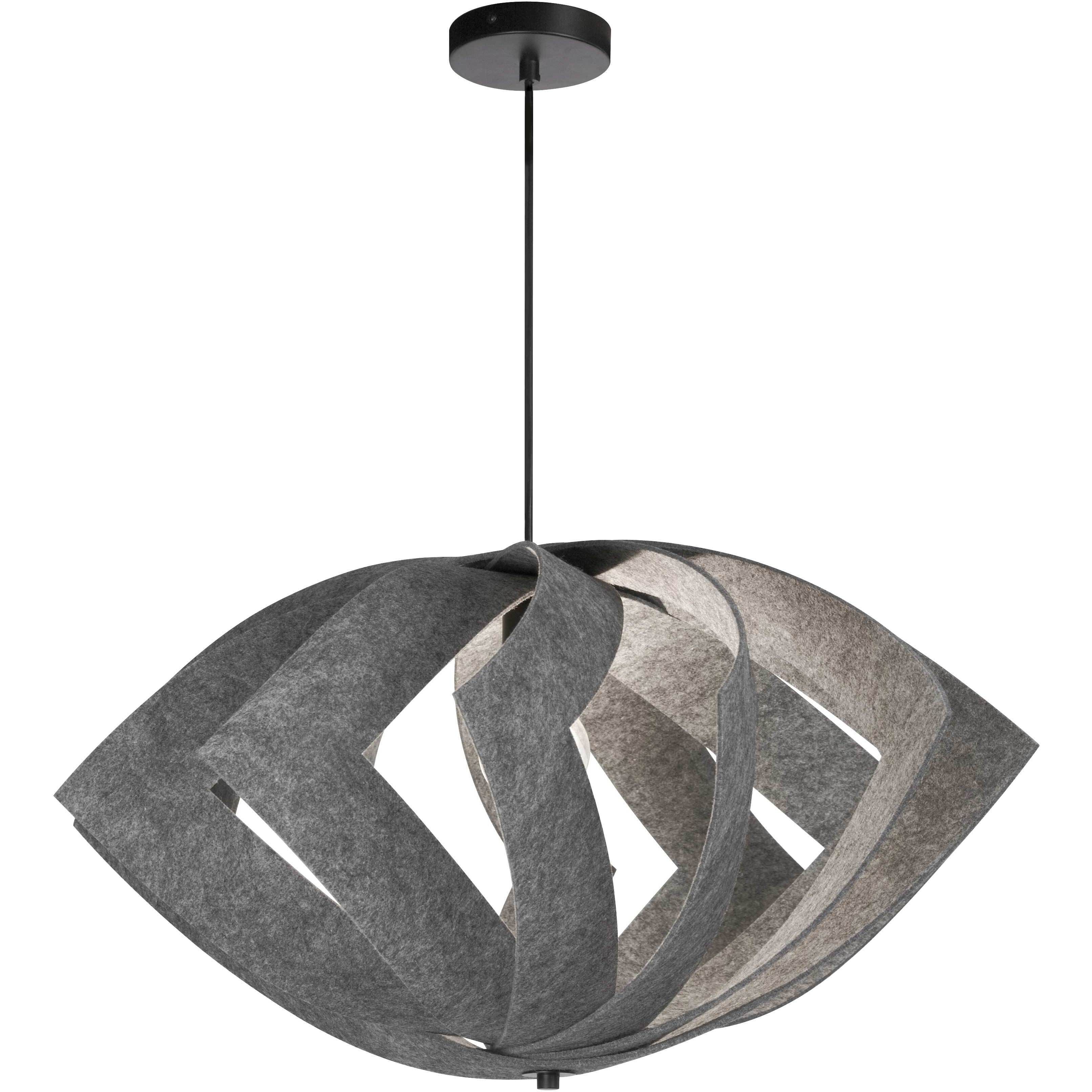 Rotem 1 Light 30 inch Matte Black Pendant Ceiling Light