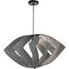 Rotem 1 Light 30 inch Matte Black Pendant Ceiling Light