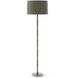 Kane 64.5 inch 150.00 watt Smokey Taupe with Polished Nickel Floor Lamp Portable Light in Smoky Taupe