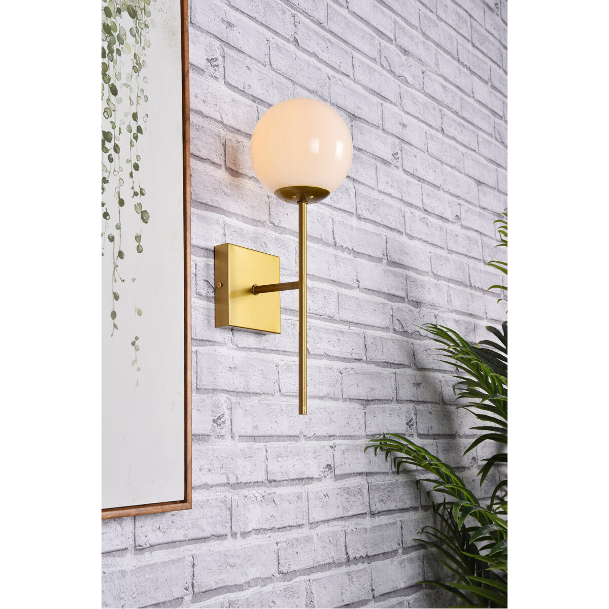 Neri 1 Light 6.7 inch Brass Bath Sconce Wall Light