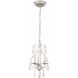 Ashton 3 Light 10 inch Olde Silver Mini Chandelier Ceiling Light in Clear Swarovski Strass