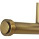 Preston 3 Light 22.12 inch Vintage Brass Vanity Light Wall Light