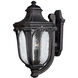 Trafalgar Outdoor Wall Mount Lantern in Museum Black, Large