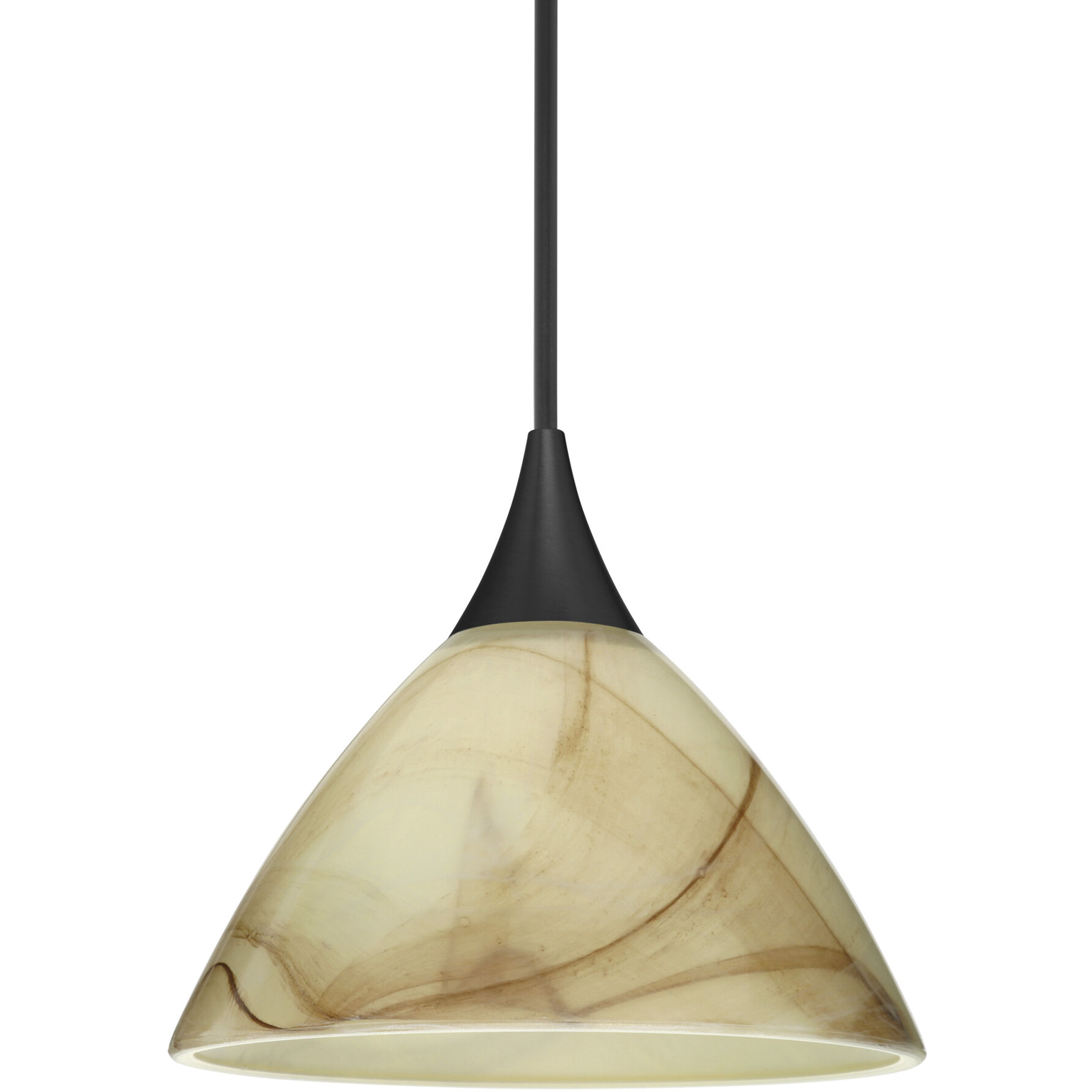 Domi 1 Light Black Cord Pendant Ceiling Light