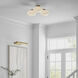 Champalimaud Marisol LED 26.75 inch Soft Brass Triple Flush Mount Ceiling Light, XL