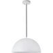 Forte 1 Light 16 inch White Pendant Ceiling Light
