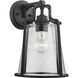 Benton Harbor 1 Light 13 inch Textured Black Outdoor Wall Lantern, with DURASHIELD, Large