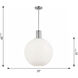 Drew & Jonathan Colewood 1 Light 20 inch Brushed Nickel Pendant Ceiling Light, Large