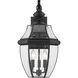 Westover 3 Light 22.25 inch Black Outdoor Wall Light
