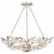 Marselle 6 Light 24 inch Antique Silver Chandelier Ceiling Light